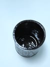 Tin-Can Form Painted Ceramic Tumbler