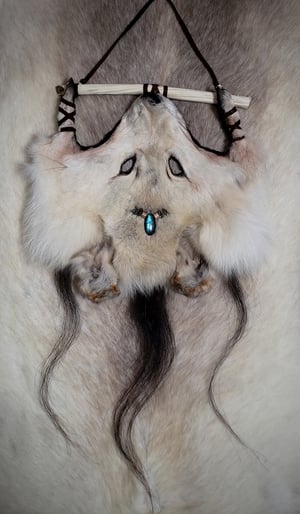 Image of Arctic Lands Wolf Head Wall Hanging