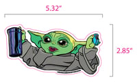 Image 3 of Baby Yoda Sticker