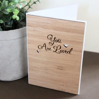 Image 4 of SALE - You Are Loved. 5th Wedding Anniversary Card. Valentines Day Card.