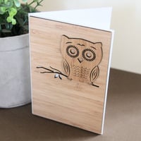 Image 3 of Owl Card. Owl Greeting Card. Australian Made Card.