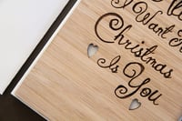 Image 4 of All I Want For Christmas Is You Christmas Card. Husband Card. Wife Card.