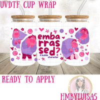 Embarrassment Inside out 2 UVDTF cup wrap 