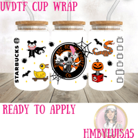 Jack x stitch nightmare before Christmas UVDTF cup wrap 