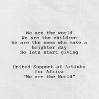 Image 1 of "We are the World - United Support of Artists for Africa" (0154)