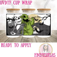 Jack Skellington x Oogie Boogie UVDTF cup wrap