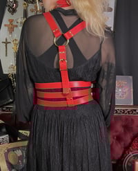 Image 2 of Santiago Belt Harness Red