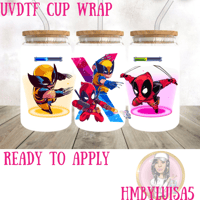 Deadpool x Wolverine UVDTF cup wrap 