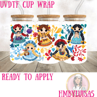 Rag Doll Princess UVDTF cup wrap 