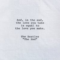 Image 1 of "The End - The Beatles" (0167)