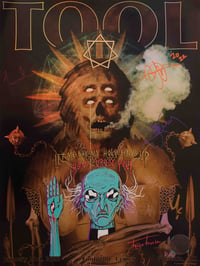 Image 1 of TOOL SIGNED/REMARQUED POSTER | "PRIEST/OPIATE EP"