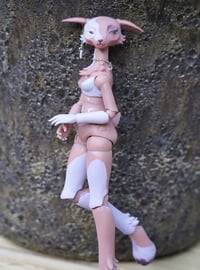 Image 4 of "Clouded Moon" OOAK hand-painted ball jointed doll | ArticheDolls Magical Deer [REDUCED PRICE]