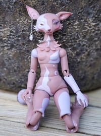 Image 5 of "Clouded Moon" OOAK hand-painted ball jointed doll | ArticheDolls Magical Deer [REDUCED PRICE]