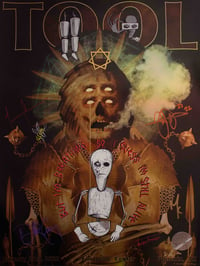 Image 1 of TOOL SIGNED/REMARQUED POSTER | "PRISION SEX"