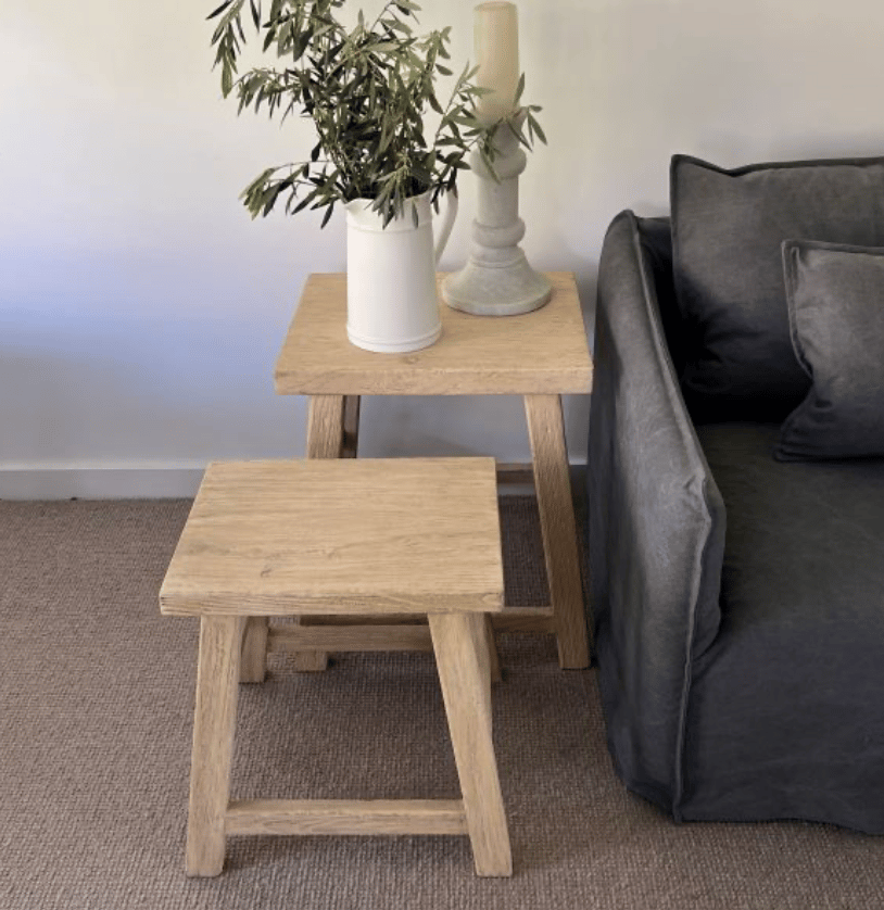 Image of Recycled Elm Stacking Stool