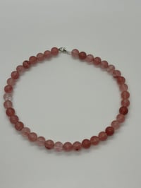 Image 2 of Agate Chunky Beaded Necklace - Pink