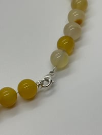 Image 3 of Agate Chunky Beaded Necklace - Yellow
