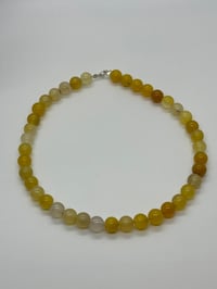 Image 2 of Agate Chunky Beaded Necklace - Yellow