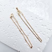 14K Gold-Plated Thin Bracelets Set