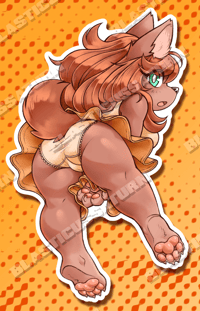 Image 1 of Butterscotch Doggy - Vinyl Sticker