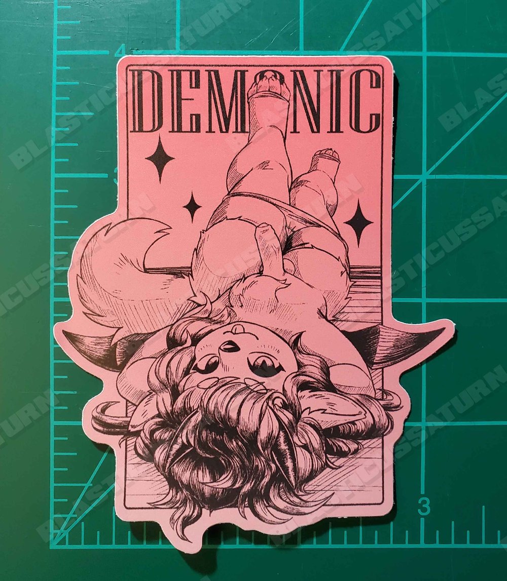 Frisky Demon - Vinyl Sticker