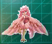 Image 2 of Red Summer Bird - Vinyl sticker