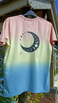 Image 2 of dip dyed double moon T unisex M/14