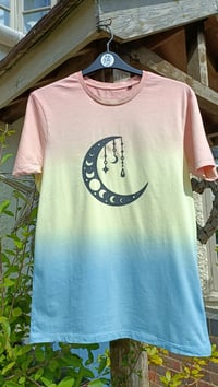 Image 1 of dip dyed double moon T unisex M/14