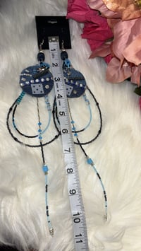 Image 5 of DenimBlues Leather Earrings 