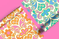 Image 4 of "Sixties Splendour" Retro Patterned Gift Wrap Sets - 2 sheets/2 labels/2 hang tags