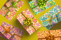 Image 5 of "Sixties Splendour" Retro Patterned Gift Wrap Sets - 2 sheets/2 labels/2 hang tags