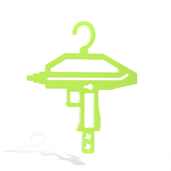 Image 1 of Uzi Wooden Clothing Hangers