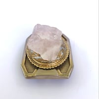 Image 3 of ravishing rose quartz belt buckle