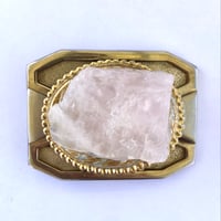 Image 4 of ravishing rose quartz belt buckle