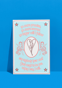 Smashing Pumpkins Mayonnaise A5 + A4 Prints Blue variant
