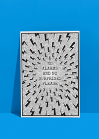 Radiohead - No Surprises A5 + A4 Prints