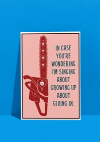 Alkaline Trio - Mr Chainsaw A5 + A4 Prints