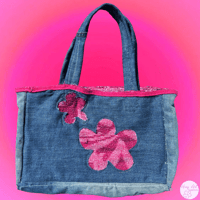 Image 2 of Upcycled Denim Shoulder Bag