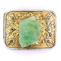Image 2 of glamorous green calcite belt buckle