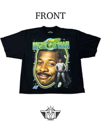 Image 1 of Oversized Cropped 'Meteor Face'' Shirt