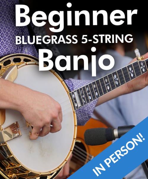 Image of Beginner 5-String BANJO for Adults (4 Week Class, In Person)