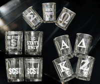 Image 3 of Personalized Shot Glasses, Birthday Shot Glasses, Birthday Party Favors, Custom Shot Glasses