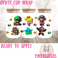 Baby Mario Bros UVDTF cup wrap 