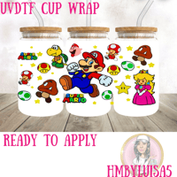Run Mario UVDTF cup wrap 