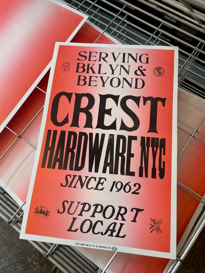 Image of The Arm X Crest Hardware Block Print