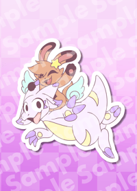 Mauve and Mallow Vinyl Sticker
