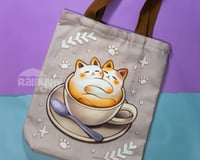 Image 1 of Cat Latte Tote Bag