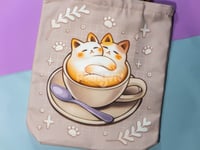 Image 3 of Cat Latte Tote Bag