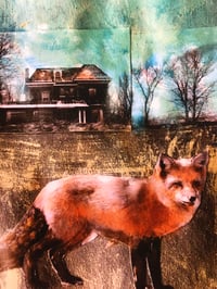 Image 2 of Fox by moonlight quality art print