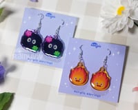 Image 2 of Ghibli Earrings (Soot Sprites, Calcifer)